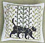 Click/tap for more details of Green Summer World (cross stitch) by Cotton Pixels