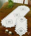 Grey Hardanger Table Runners