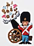 Click/tap for more details of Guardsman with Confetti Canon (cross stitch) by Permin of Copenhagen