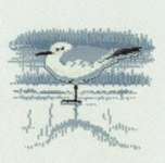 Click/tap for more details of Gull in Winter (cross stitch) by Haandarbejdets Fremme