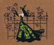 Click/tap for more details of Gwen (cross stitch) by Nora Corbett