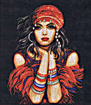 Click for more details of Gypsy Girl (cross stitch) by Lanarte