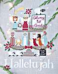 Click/tap for more details of Hallelujah Tiered Tray (cross stitch) by Madame Chantilly