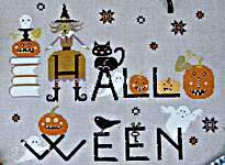 Click/tap for more details of Halloween 2021 (cross stitch) by Madame Chantilly