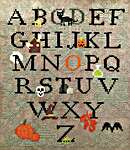 Click/tap for more details of Halloween ABC Quaker Style (cross stitch) by AuryTM