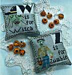 Click for more details of Halloween Alphabet - W & Z (cross stitch) by Romy's Creations