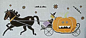 Click/tap for more details of Halloween Cinderella (cross stitch) by Madame Chantilly