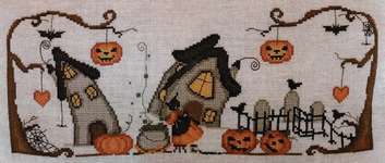 Click/tap for more details of Halloween (cross stitch) by Serenita di Campagna