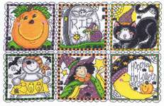 Click/tap for more details of Halloween Fun (cross stitch) by Imaginating