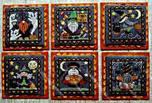 Click for more details of Halloween Gnome Littles (cross stitch) by Waxing Moon Designs