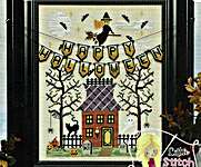 Click for more details of Halloween Holiday Banner (cross stitch) by Little Stitch Girl