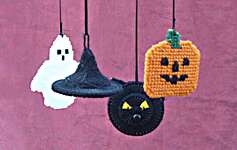 Click/tap for more details of Halloween Mobile (tapestry) by Anne Peden