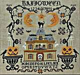 Click for more details of Halloween Moon Sampler (cross stitch) by Twin Peak Primitives