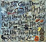 Click/tap for more details of Halloween Sampler II (cross stitch) by Cottage Garden Samplings