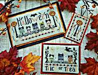 Click for more details of Halloween Street (cross stitch) by Waxing Moon Designs