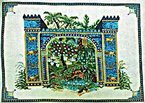 Click for more details of Hanging Gardens of Semiramis (cross stitch) by Chatelaine