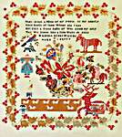 Click/tap for more details of Hannah Greenwood 1847 (cross stitch) by Queenstown Sampler Designs