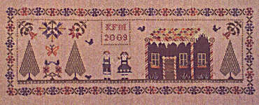 Click/tap for more details of Hansel and Gretel (cross stitch) by Willow Hill Samplings