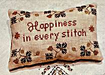 Click/tap for more details of Happiness In Every Stitch (cross stitch) by MTV Cross Stitch Designs