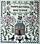 Click/tap for more details of Happy Birthday (cross stitch) by Blackbird Designs