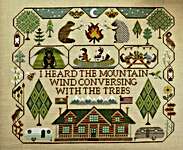 Click/tap for more details of Happy Campers (cross stitch) by The Blue Flower