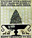 Click/tap for more details of Happy Christmas (cross stitch) by Kathy Barrick