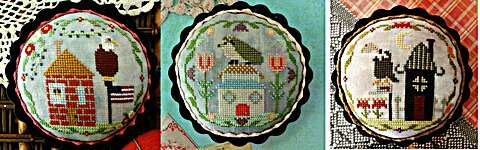 Click/tap for more details of Happy Habitats (cross stitch) by Lindy Stitches