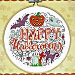Click for more details of Happy Halloween (cross stitch) by Design Works