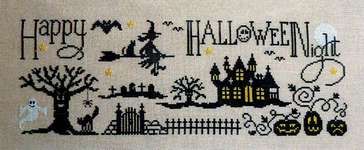 Click for more details of Happy Halloween Night (cross stitch) by Jardin Prive