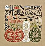 Click for more details of Happy Halloween Pumpkin Party (cross stitch) by Jardin Prive