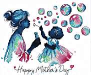Click/tap for more details of Happy Mother's Day (cross stitch) by Les Petites Croix de Lucie