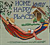 Click/tap for more details of Happy Place (cross stitch) by X's & Oh's