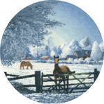 Click/tap for more details of Hard Frost (cross stitch) by John Clayton