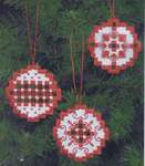Click for more details of Hardanger Christmas Ball Tree Ornament (hardanger) by Permin of Copenhagen