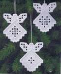 Click for more details of Hardanger Christmas Tree Angels (hardanger) by Permin of Copenhagen