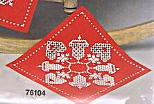 Hardanger Table Centre with Bells