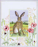 Click for more details of Hare (cross stitch) by Rose Swalwell
