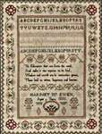 Click/tap for more details of Harriet McEwen Sampler 1830 (cross stitch) by The Wishing Thorn