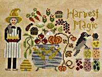 Click/tap for more details of Harvest Magic (cross stitch) by The Blue Flower