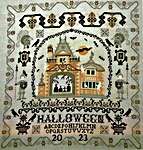 Click for more details of Haunted Chateau (cross stitch) by Twin Peak Primitives