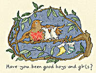 Click for more details of Have You Been Good? (cross stitch) by Bothy Threads