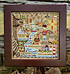 Click for more details of Hawk Run Hollow Map (cross stitch) by Carriage House Samplings