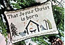 Click/tap for more details of He is Born (cross stitch) by The Proper Stitcher