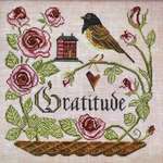 Click for more details of Heart Full of Gratitude (cross stitch) by Cottage Garden Samplings