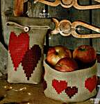 Click for more details of Heart Gift Bag (cross stitch) by Permin of Copenhagen