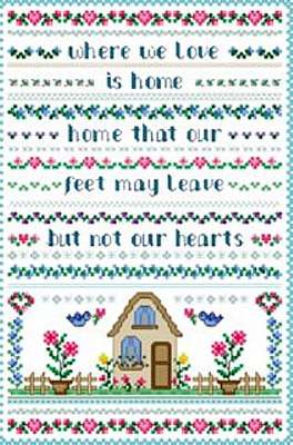 Click for more details of Heart's Home (cross stitch) by Designs by Cathy