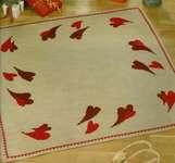 Click for more details of Hearts Christmas Tree Mat (cross stitch) by Permin of Copenhagen