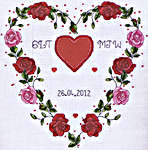 Hearts Wedding Sampler