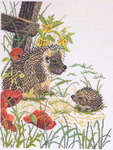 Click for more details of Hedgehogs (cross stitch) by Eva Rosenstand