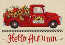 Click for more details of Hello Autumn (cross stitch) by Sue Hillis Designs